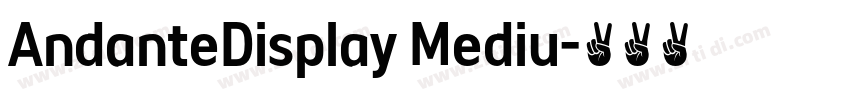 AndanteDisplay Mediu字体转换